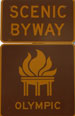Olympic Trail Scenic Byway Sign